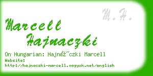 marcell hajnaczki business card